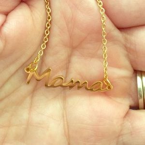 New ‘Mama’ gold alloy necklace